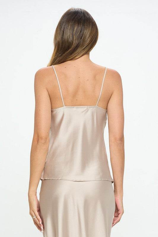 Made in USA Solid Silky Satin Tank Top - Shop Style & More | Fresh Looks, Everyday Deals & Free Shipping