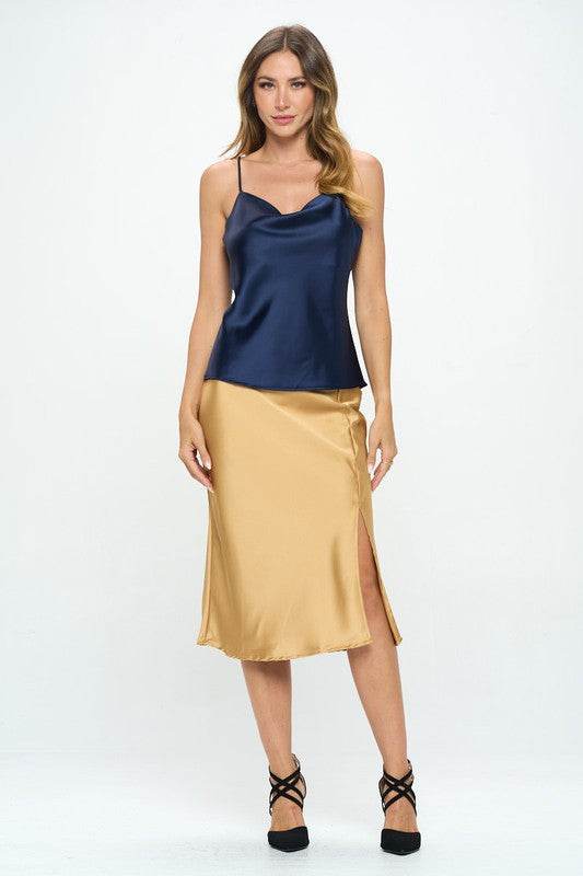 Made in USA Solid Silky Satin Tank Top - Shop Style & More | Fresh Looks, Everyday Deals & Free Shipping