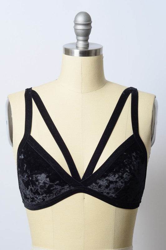 Crushed Velvet Bralette - Shop Style & More | Fresh Looks, Everyday Deals & Free Shipping