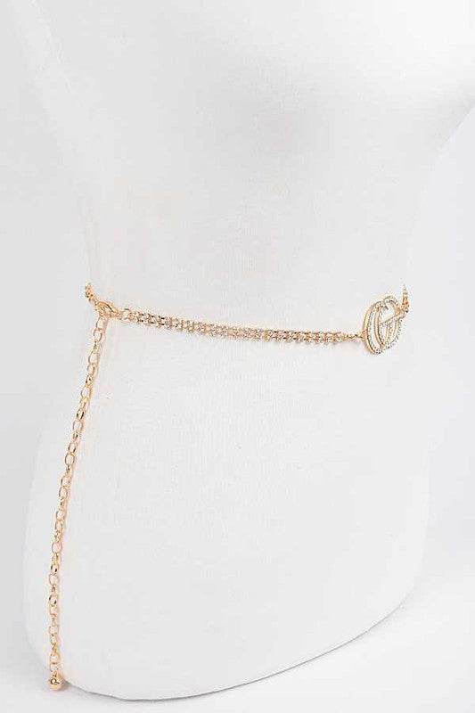 CG Logo Rhinestone Dainty Chain Belt - Shop Style & More | Fresh Looks, Everyday Deals & Free Shipping