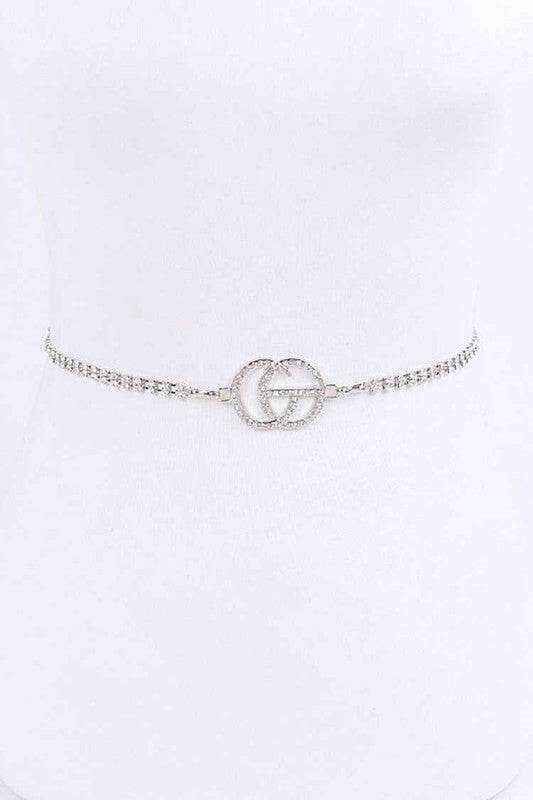CG Logo Rhinestone Dainty Chain Belt - Shop Style & More | Fresh Looks, Everyday Deals & Free Shipping