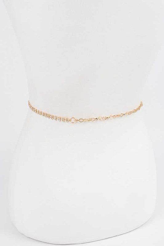 CG Logo Rhinestone Dainty Chain Belt - Shop Style & More | Fresh Looks, Everyday Deals & Free Shipping