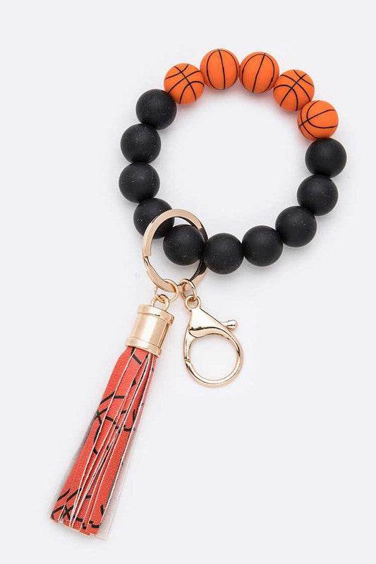 Basketball Silicon Beads Key Chain Bracelet - Shop Style & More | Fresh Looks, Everyday Deals & Free Shipping