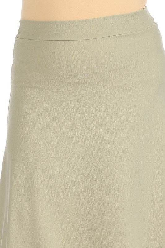 Plus size, solid, high waisted, A-line, midi skirt - Shop Style & More | Fresh Looks, Everyday Deals & Free Shipping