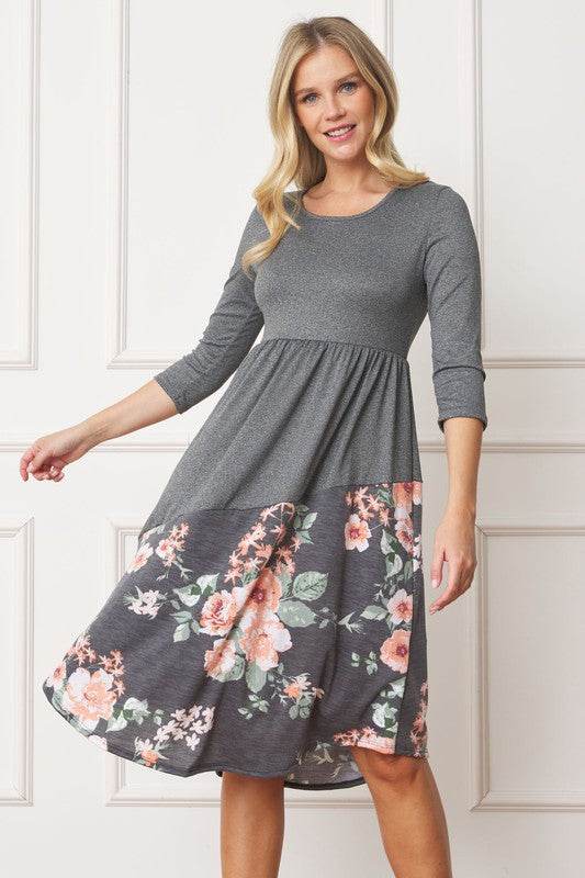 Asymmetrical Accent Midi Dress - Shop Style & More | Fresh Looks, Everyday Deals & Free Shipping