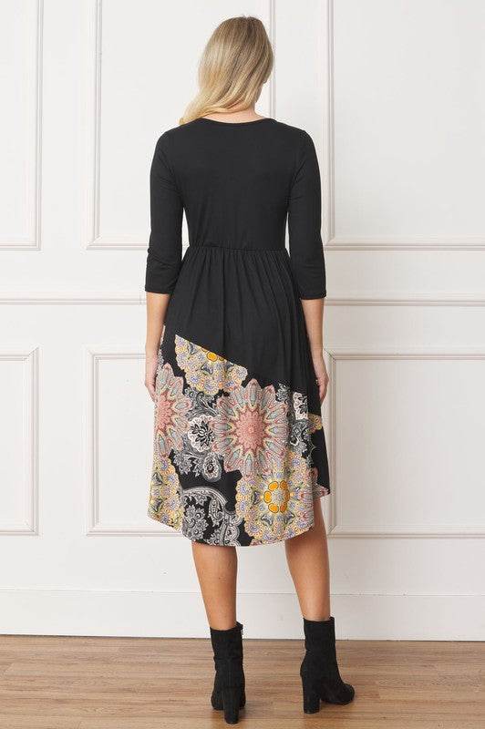 Asymmetrical Accent Midi Dress - Shop Style & More | Fresh Looks, Everyday Deals & Free Shipping