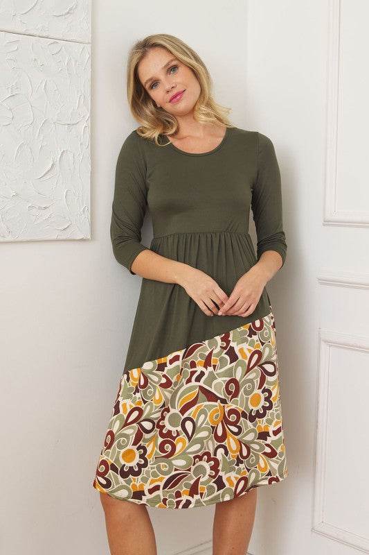 Asymmetrical Accent Midi Dress - Shop Style & More | Fresh Looks, Everyday Deals & Free Shipping