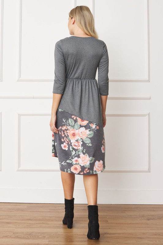 Asymmetrical Accent Midi Dress - Shop Style & More | Fresh Looks, Everyday Deals & Free Shipping