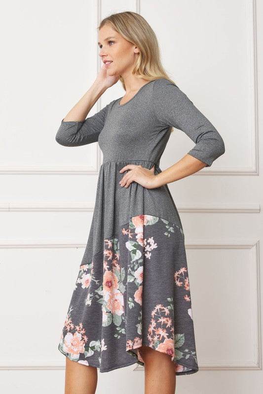 Asymmetrical Accent Midi Dress - Shop Style & More | Fresh Looks, Everyday Deals & Free Shipping