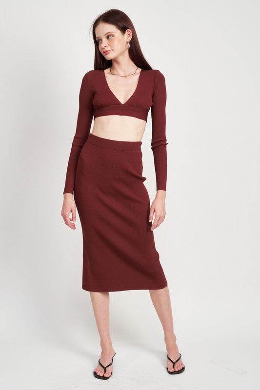 HIGH WAIST MIDI PINCIL SKIRT - Shop Style & More | Fresh Looks, Everyday Deals & Free Shipping