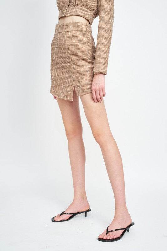 ASYMMETRICAL TWEED MINI SKIRT - Shop Style & More | Fresh Looks, Everyday Deals & Free Shipping