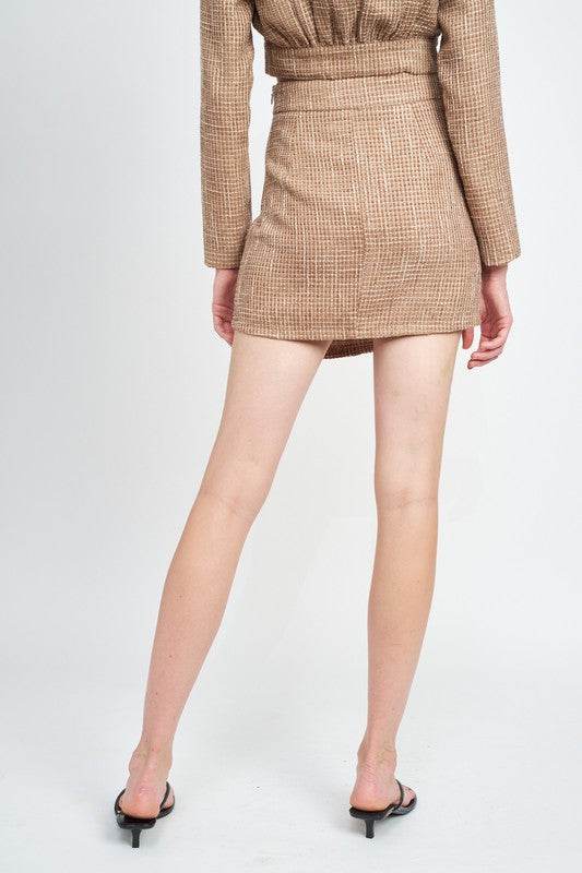 ASYMMETRICAL TWEED MINI SKIRT - Shop Style & More | Fresh Looks, Everyday Deals & Free Shipping
