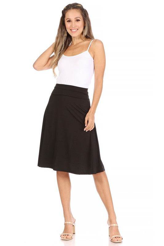 Solid, A-line pull on skirt - Shop Style & More | Fresh Looks, Everyday Deals & Free Shipping