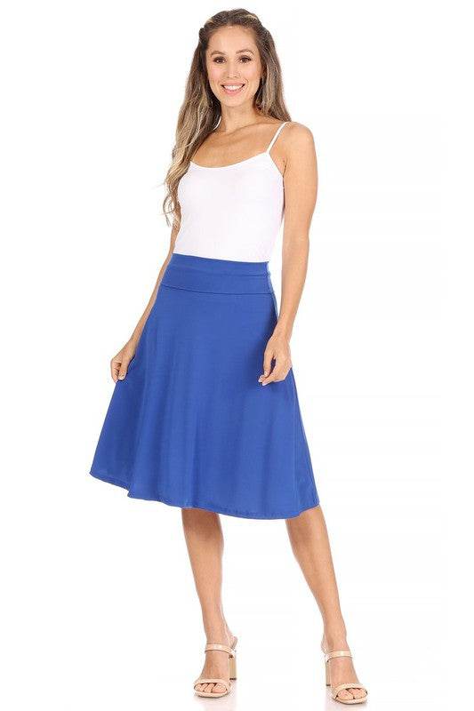 Solid, A-line pull on skirt - Shop Style & More | Fresh Looks, Everyday Deals & Free Shipping