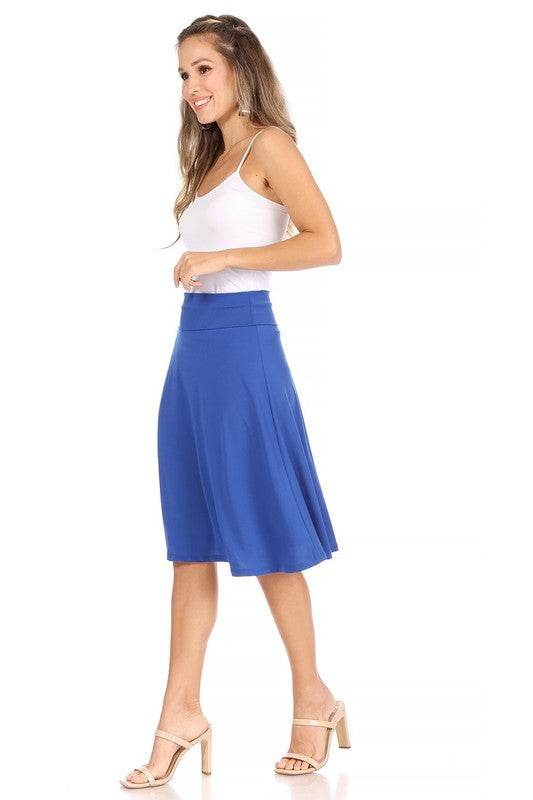Solid, A-line pull on skirt - Shop Style & More | Fresh Looks, Everyday Deals & Free Shipping