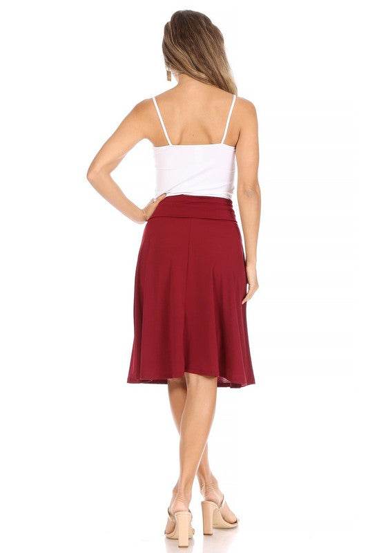 Solid, A-line pull on skirt - Shop Style & More | Fresh Looks, Everyday Deals & Free Shipping