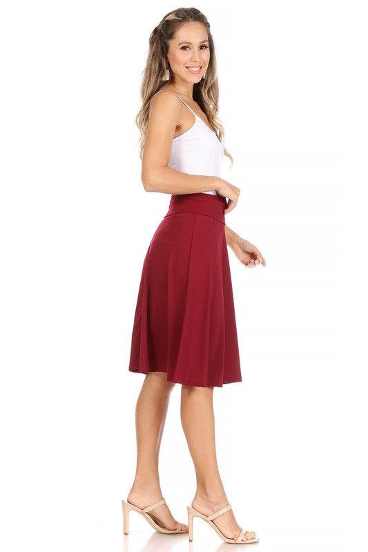 Solid, A-line pull on skirt - Shop Style & More | Fresh Looks, Everyday Deals & Free Shipping