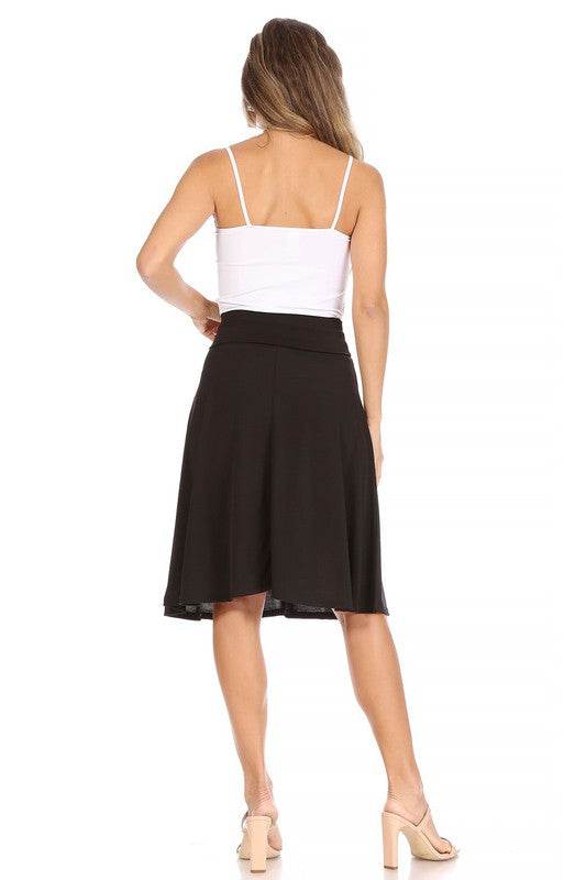 Solid, A-line pull on skirt - Shop Style & More | Fresh Looks, Everyday Deals & Free Shipping