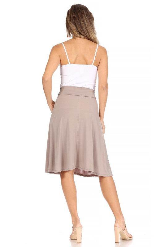 Solid, A-line pull on skirt - Shop Style & More | Fresh Looks, Everyday Deals & Free Shipping