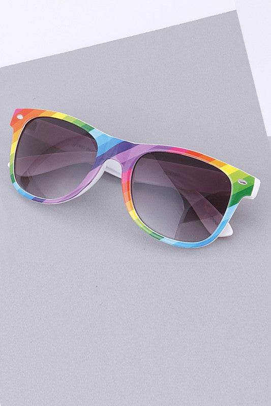 Rainbow Color Pride Wayfarer Sunglasses Set - Shop Style & More | Fresh Looks, Everyday Deals & Free Shipping