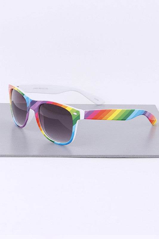 Rainbow Color Pride Wayfarer Sunglasses Set - Shop Style & More | Fresh Looks, Everyday Deals & Free Shipping