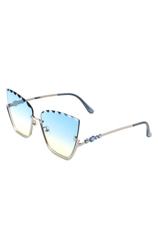 Half Frame Square Tinted Cat Eye Sunglasses - Shop Style & More | Fresh Looks, Everyday Deals & Free Shipping