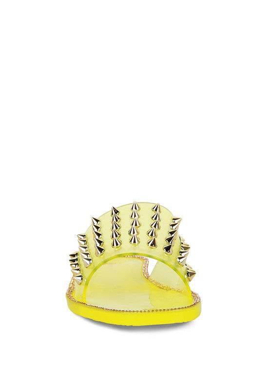 Bolly Punk Stud Clear Jelly Flats - Shop Style & More | Fresh Looks, Everyday Deals & Free Shipping