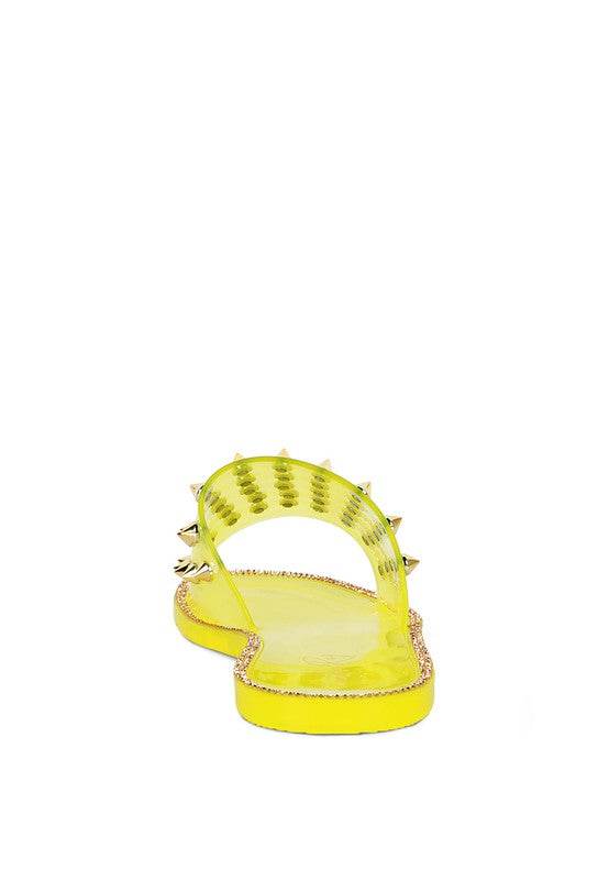 Bolly Punk Stud Clear Jelly Flats - Shop Style & More | Fresh Looks, Everyday Deals & Free Shipping