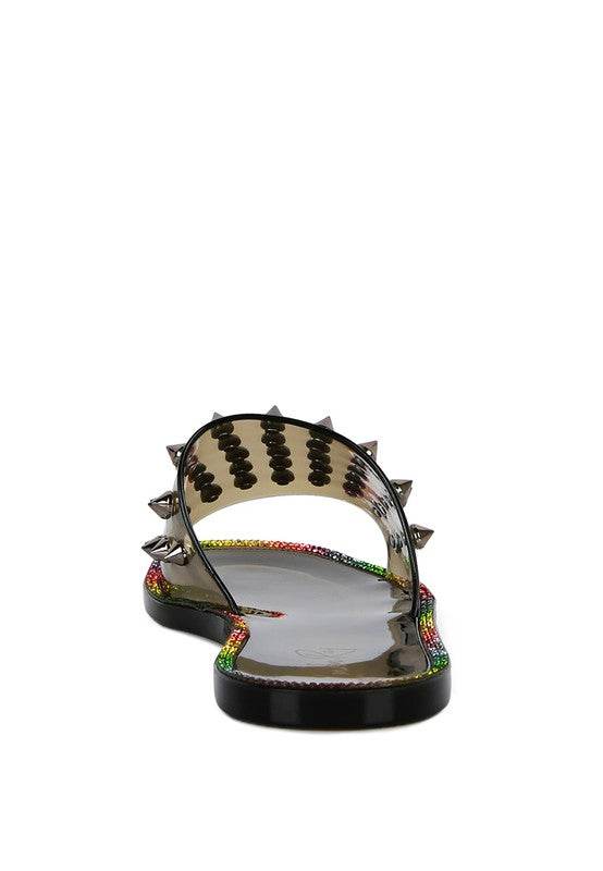 Bolly Punk Stud Clear Jelly Flats - Shop Style & More | Fresh Looks, Everyday Deals & Free Shipping