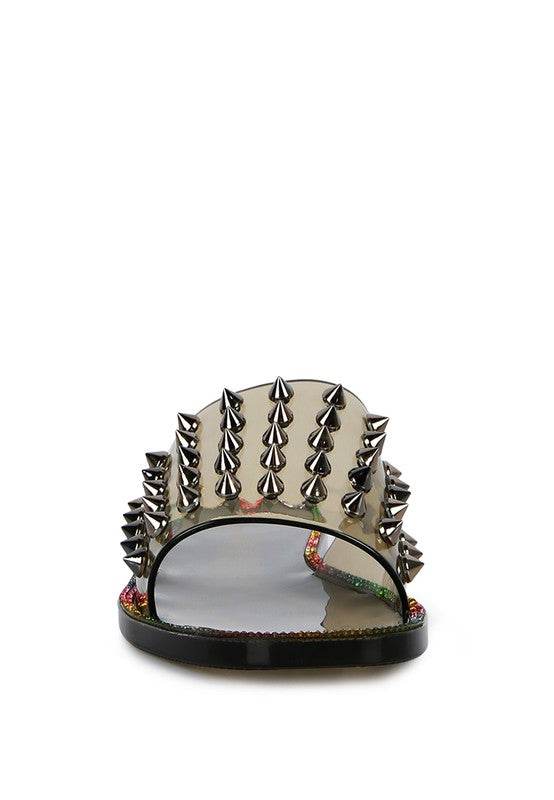 Bolly Punk Stud Clear Jelly Flats - Shop Style & More | Fresh Looks, Everyday Deals & Free Shipping