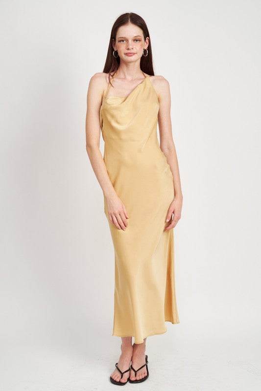 SATIN MAXI BIAS DRESS - Shop Style & More | Fresh Looks, Everyday Deals & Free Shipping