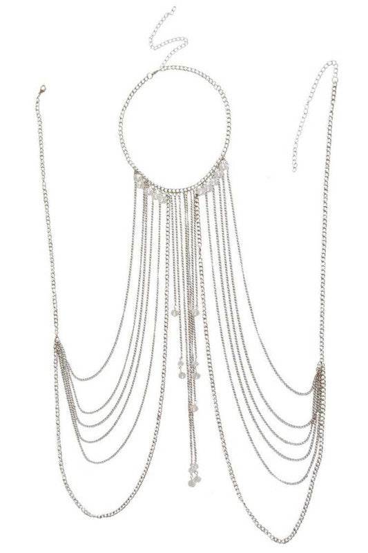 Mesh Metal Shoulder Pad Layer Body Chain - Shop Style & More | Fresh Looks, Everyday Deals & Free Shipping