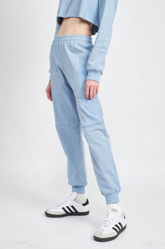 RIB CONTRAST JOGGER PANTS - Shop Style & More | Fresh Looks, Everyday Deals & Free Shipping