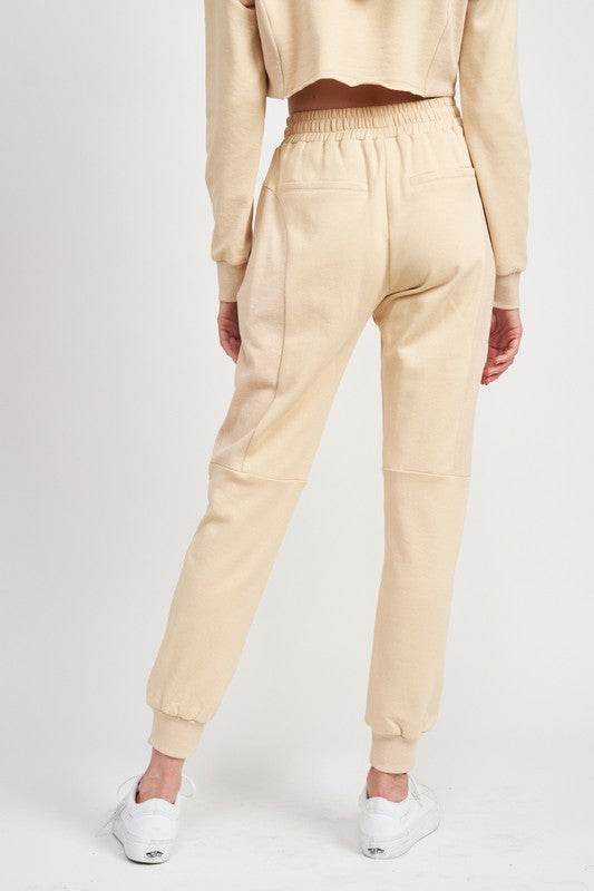 RIB CONTRAST JOGGER PANTS - Shop Style & More | Fresh Looks, Everyday Deals & Free Shipping
