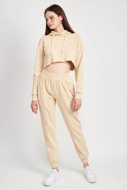 RIB CONTRAST JOGGER PANTS - Shop Style & More | Fresh Looks, Everyday Deals & Free Shipping