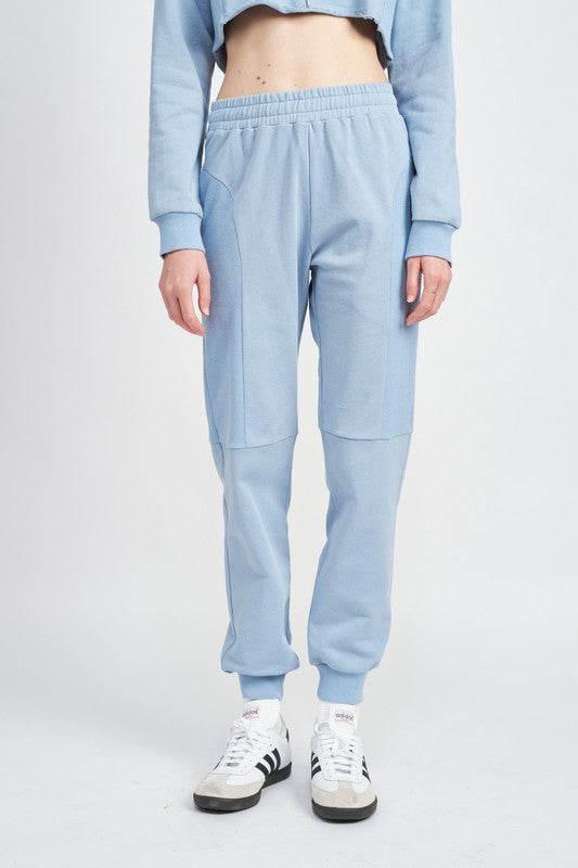 RIB CONTRAST JOGGER PANTS - Shop Style & More | Fresh Looks, Everyday Deals & Free Shipping