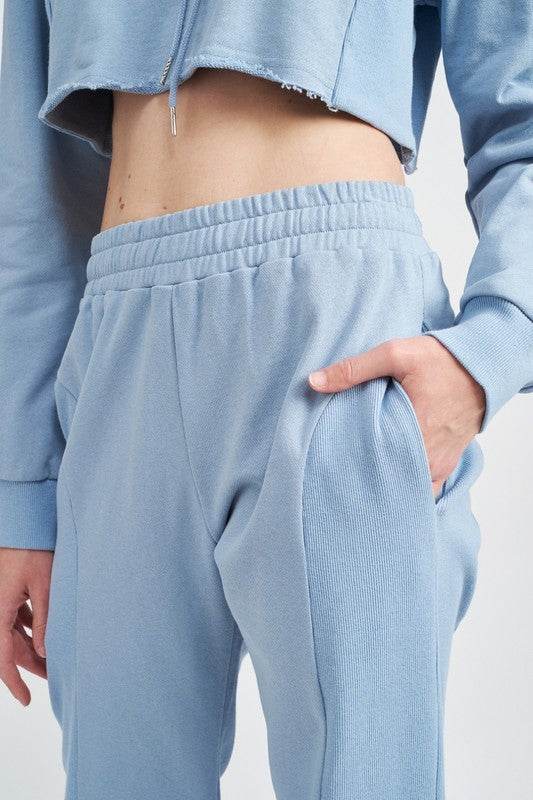 RIB CONTRAST JOGGER PANTS - Shop Style & More | Fresh Looks, Everyday Deals & Free Shipping