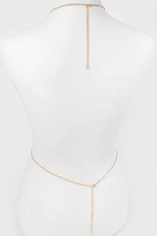 Baguette Stone Crystal Bra Chain - Shop Style & More | Fresh Looks, Everyday Deals & Free Shipping