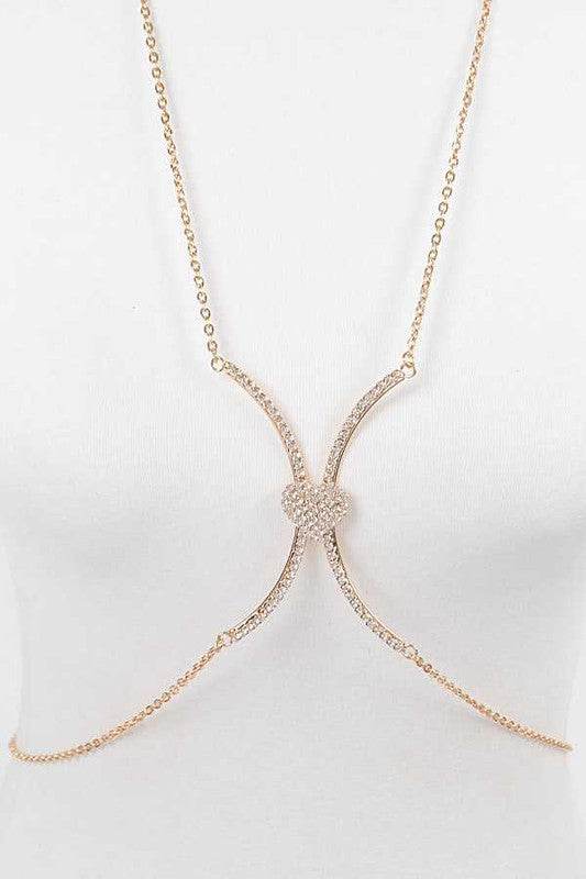 Rhinestone Heart Accent Body Chain - Shop Style & More | Fresh Looks, Everyday Deals & Free Shipping