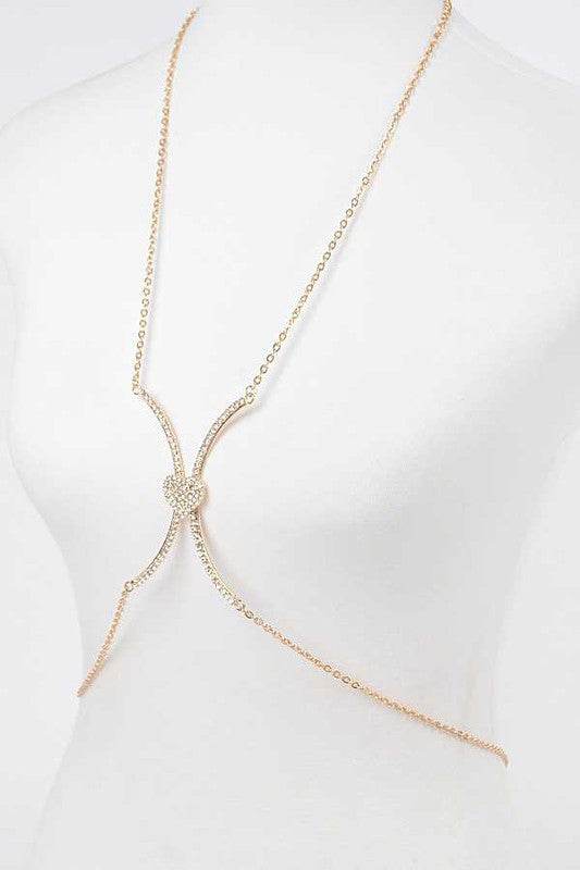 Rhinestone Heart Accent Body Chain - Shop Style & More | Fresh Looks, Everyday Deals & Free Shipping
