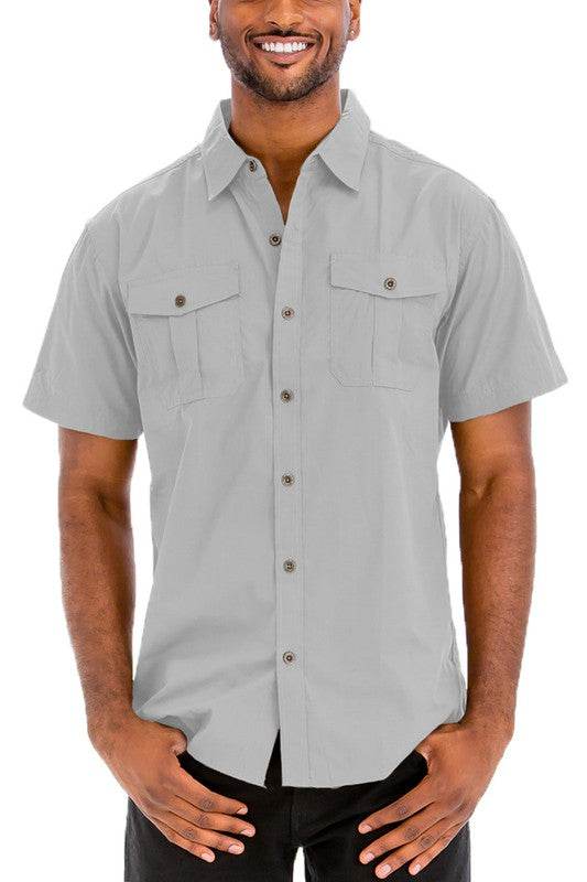 Weiv Two Chest Pocket Button Down Shirt - Shop Style & More | Fresh Looks, Everyday Deals & Free Shipping
