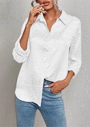 Satin leopard print button down shirt - Shop Style & More | Fresh Looks, Everyday Deals & Free Shipping