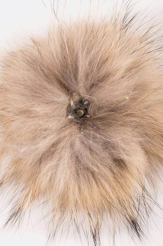 Faux Fur Pom Cotton Blend Slouchy Beanie - Shop Style & More | Fresh Looks, Everyday Deals & Free Shipping