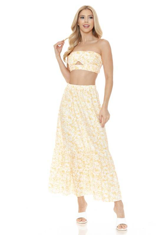Women's Floral Skirt and TOP Set - Shop Style & More | Fresh Looks, Everyday Deals & Free Shipping