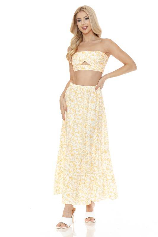 Women's Floral Skirt and TOP Set - Shop Style & More | Fresh Looks, Everyday Deals & Free Shipping