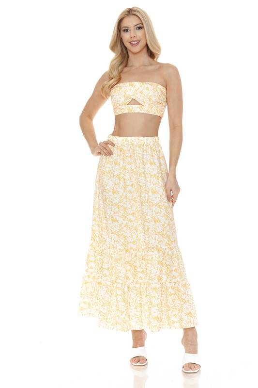 Women's Floral Skirt and TOP Set - Shop Style & More | Fresh Looks, Everyday Deals & Free Shipping