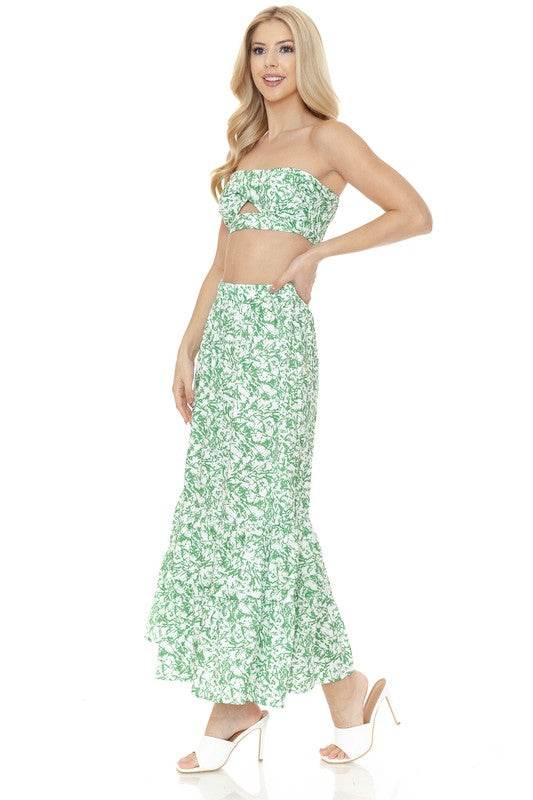 Women's Floral Skirt and TOP Set - Shop Style & More | Fresh Looks, Everyday Deals & Free Shipping