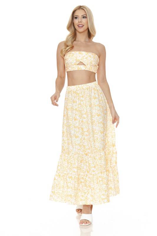 Women's Floral Skirt and TOP Set - Shop Style & More | Fresh Looks, Everyday Deals & Free Shipping