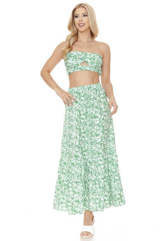 Women's Floral Skirt and TOP Set - Shop Style & More | Fresh Looks, Everyday Deals & Free Shipping