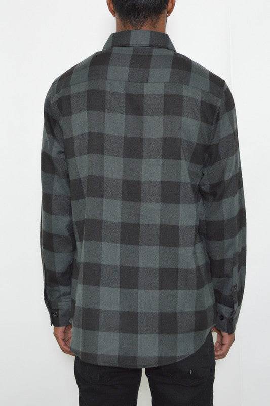 Checkered Long Sleeve Flannel Shirt - Shop Style & More | Fresh Looks, Everyday Deals & Free Shipping